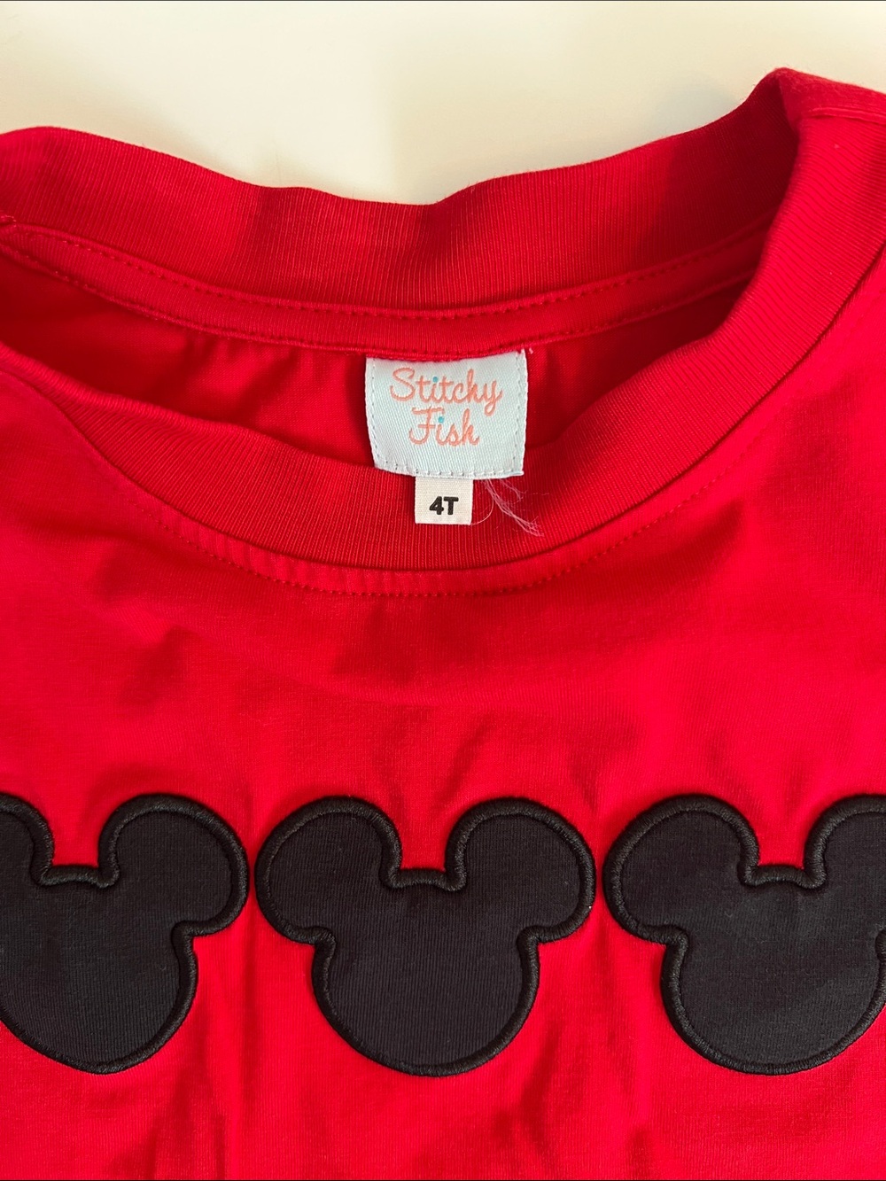LOT! Two Shorts Mickey Disney Outfits from Stitchy Fish! 4T - Picture 5 of 10